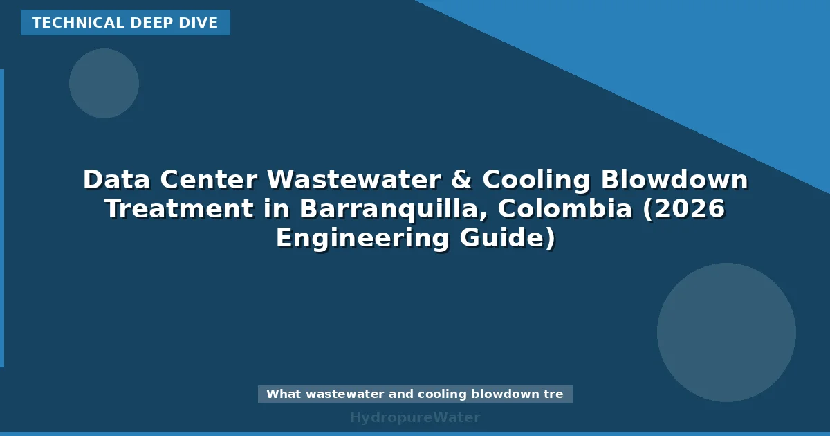 Data Center Wastewater & Cooling Blowdown Treatment in Barranquilla, Colombia (2026 Engineering Guide)