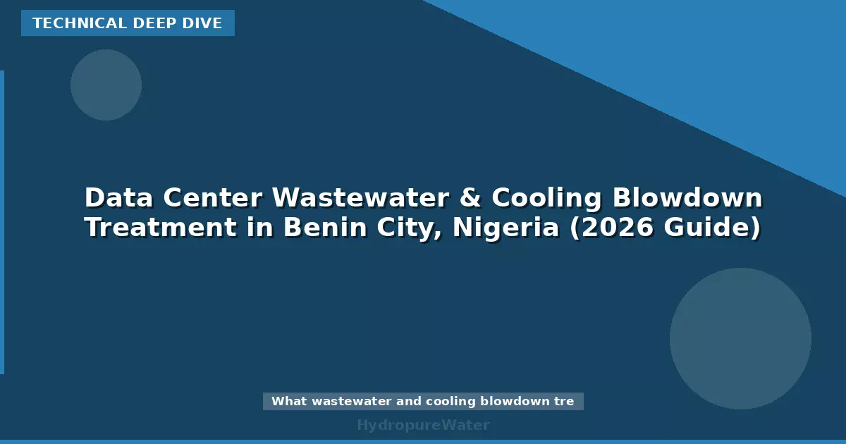 Data Center Wastewater & Cooling Blowdown Treatment in Benin City, Nigeria (2026 Guide)