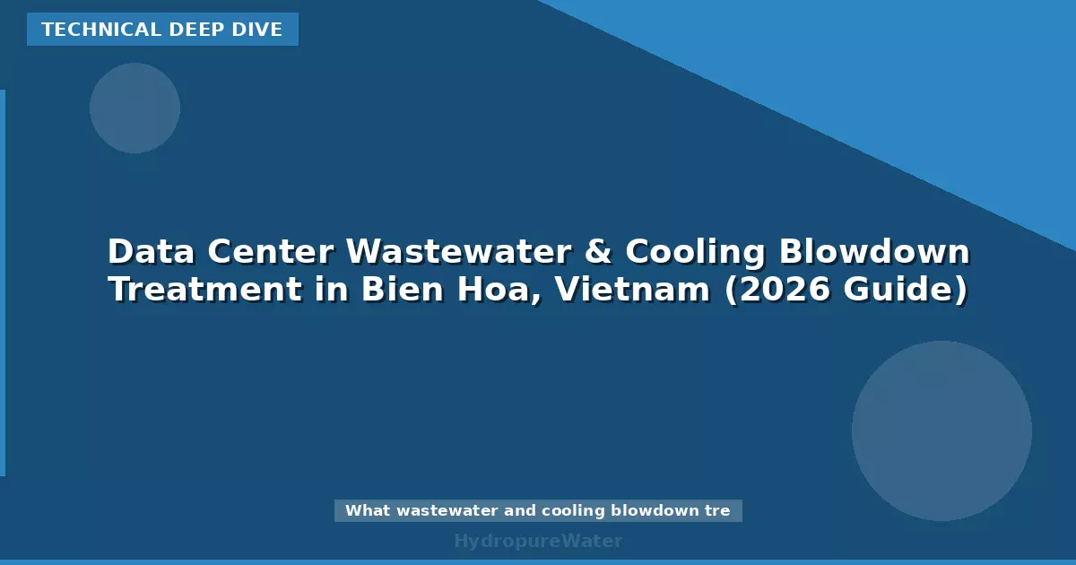 Traitement des eaux usées et de la purge de déconcentration d'un centre de données à Bien Hoa, Vietnam (guide 2026)