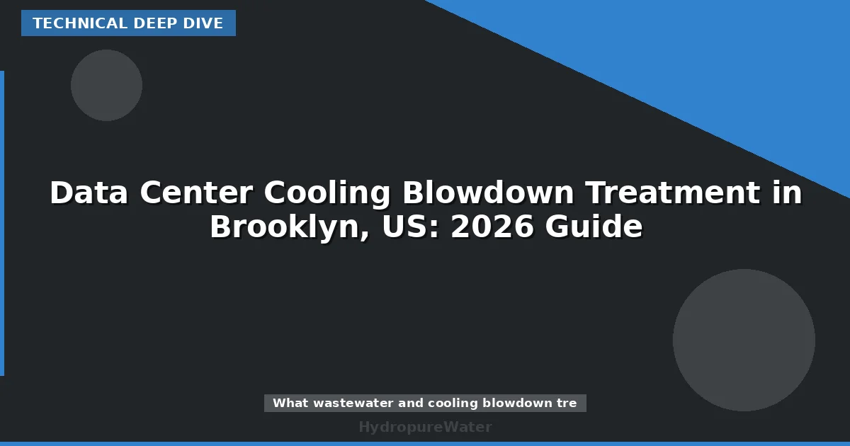 Data Center Cooling Blowdown Treatment in Brooklyn, US: 2026 Guide