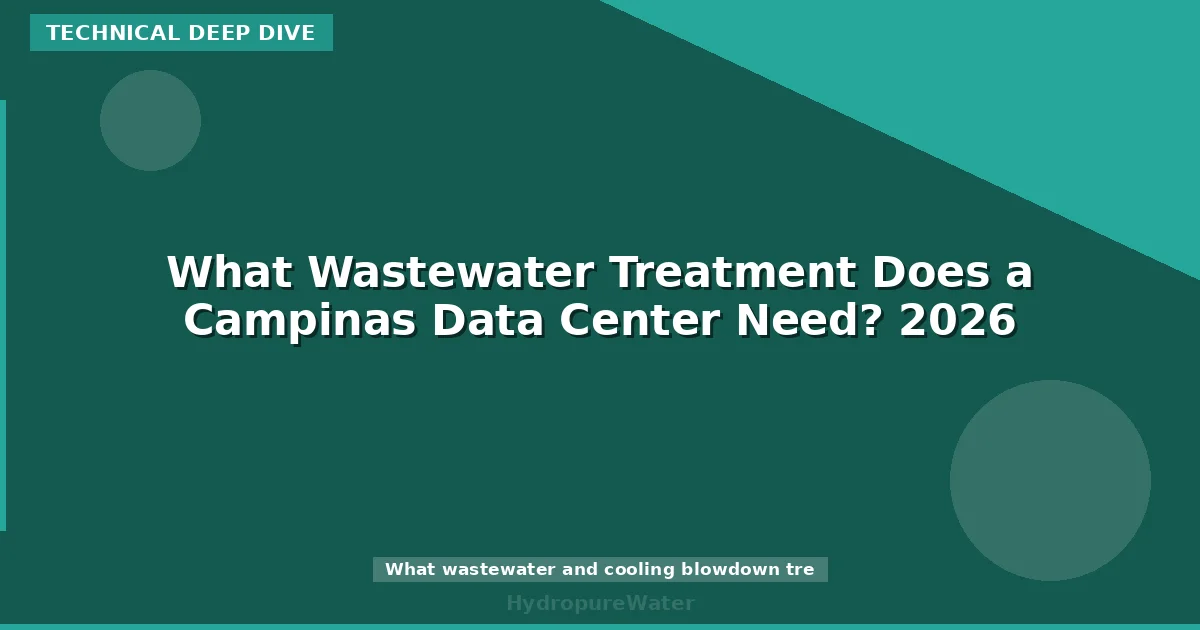 What Wastewater Treatment Does a Campinas Data Center Need? 2026