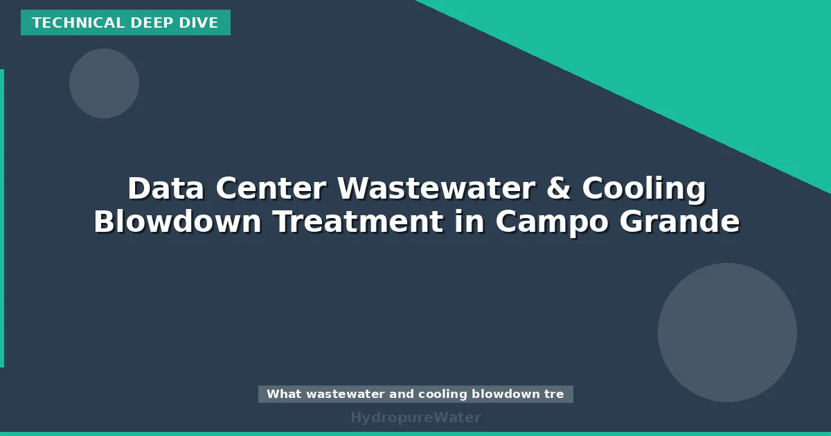 Data Center Wastewater & Cooling Blowdown Treatment in Campo Grande