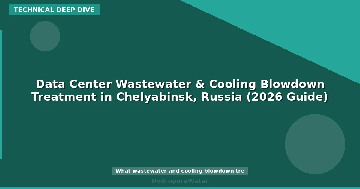Data Center Wastewater & Cooling Blowdown Treatment in Chelyabinsk, Russia (2026 Guide)