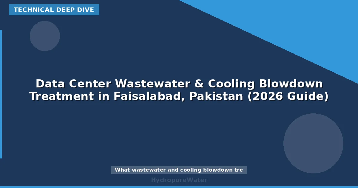 Data Center Wastewater & Cooling Blowdown Treatment in Faisalabad, Pakistan (2026 Guide)
