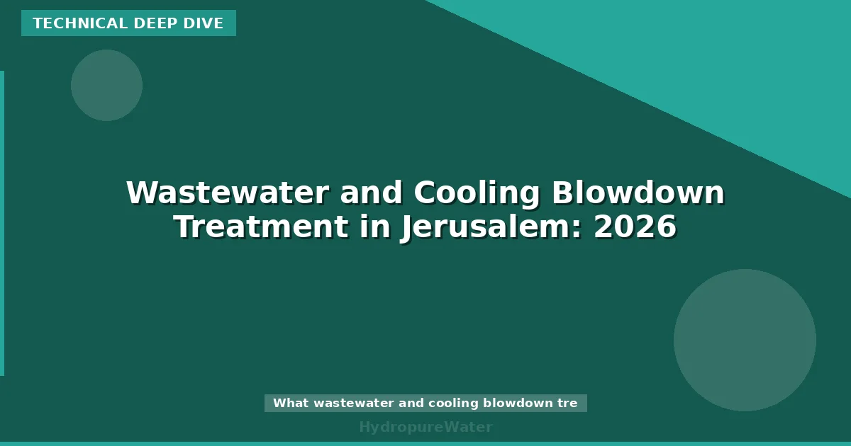 Wastewater and Cooling Blowdown Treatment in Jerusalem: 2026