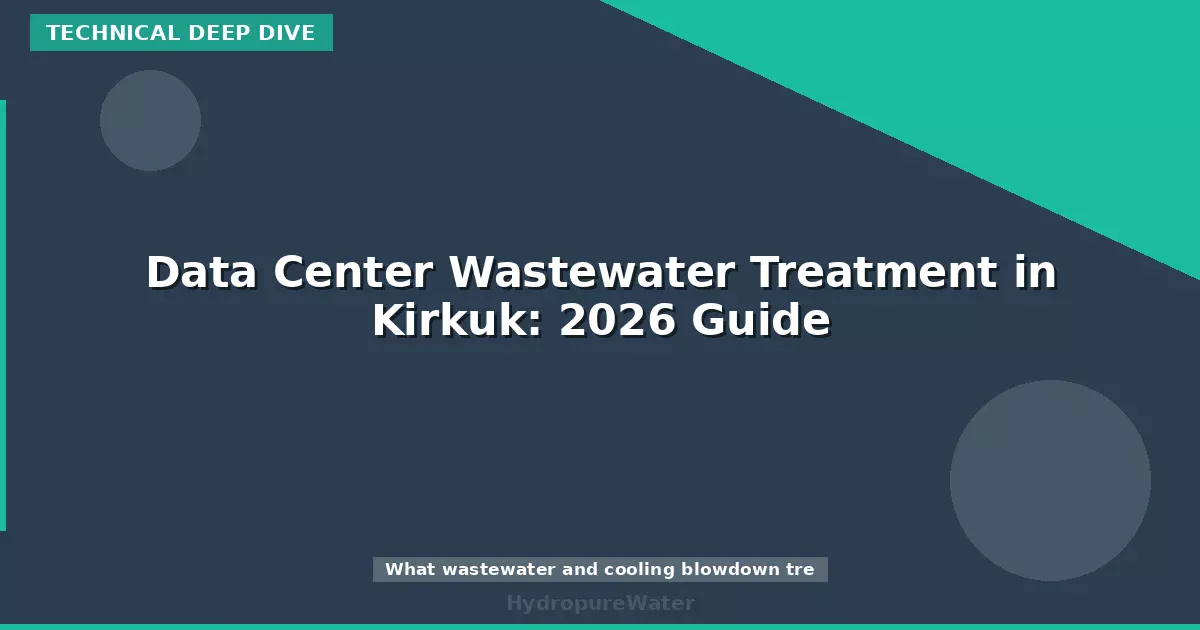 Data Center Wastewater Treatment in Kirkuk: 2026 Guide