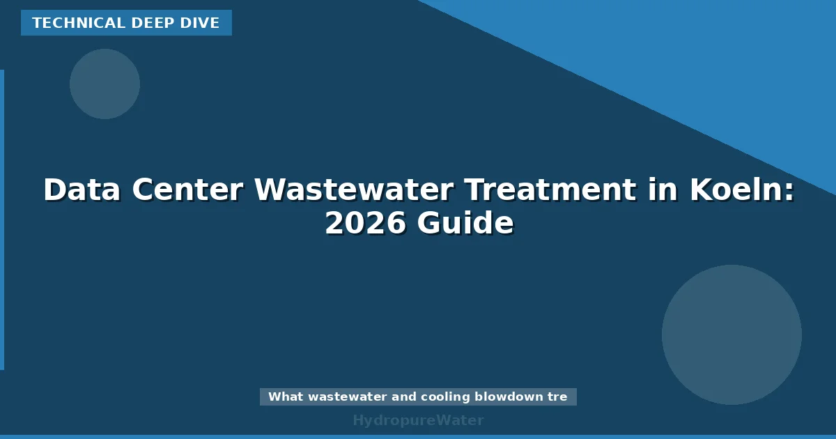 Data Center Wastewater Treatment in Koeln: 2026 Guide