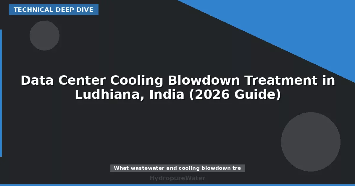 Data Center Cooling Blowdown Treatment in Ludhiana, India (2026 Guide)