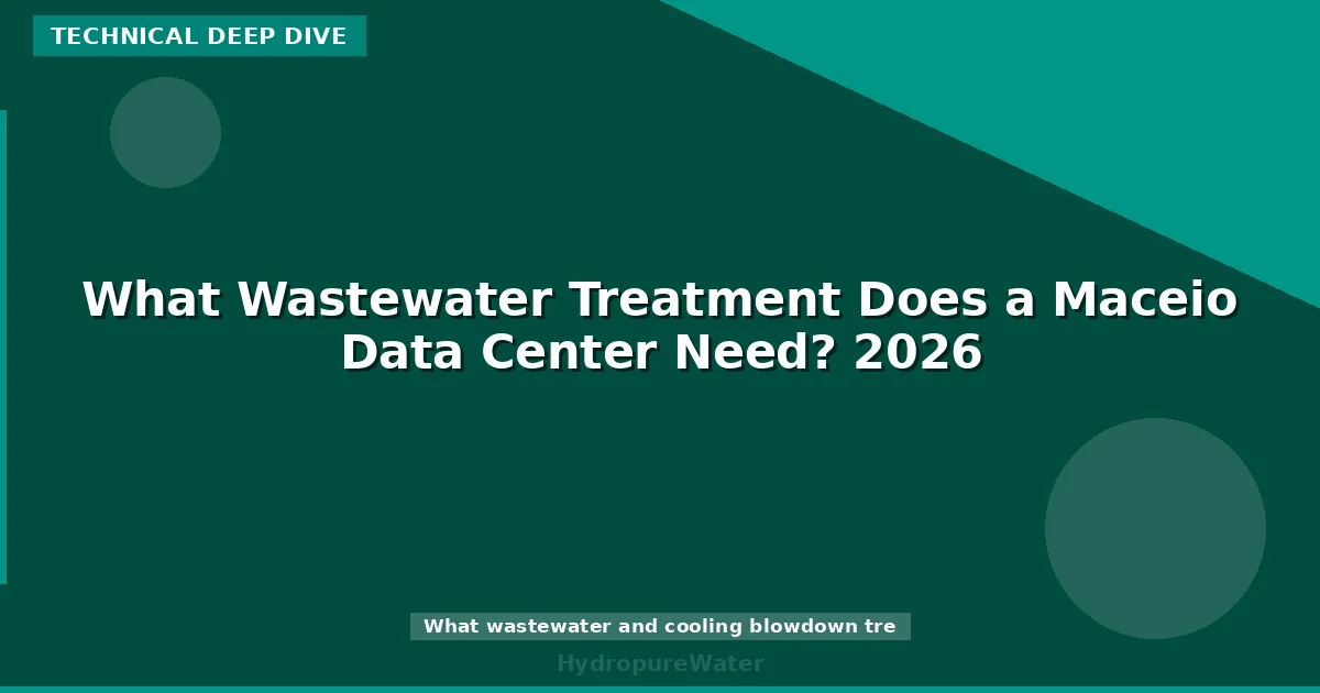 What Wastewater Treatment Does a Maceio Data Center Need? 2026