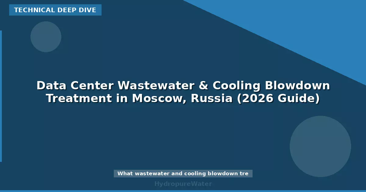 Data Center Wastewater & Cooling Blowdown Treatment in Moscow, Russia (2026 Guide)