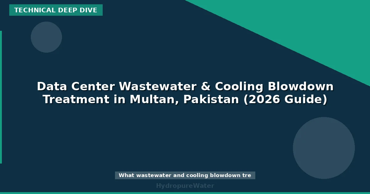 Data Center Wastewater & Cooling Blowdown Treatment in Multan, Pakistan (2026 Guide)