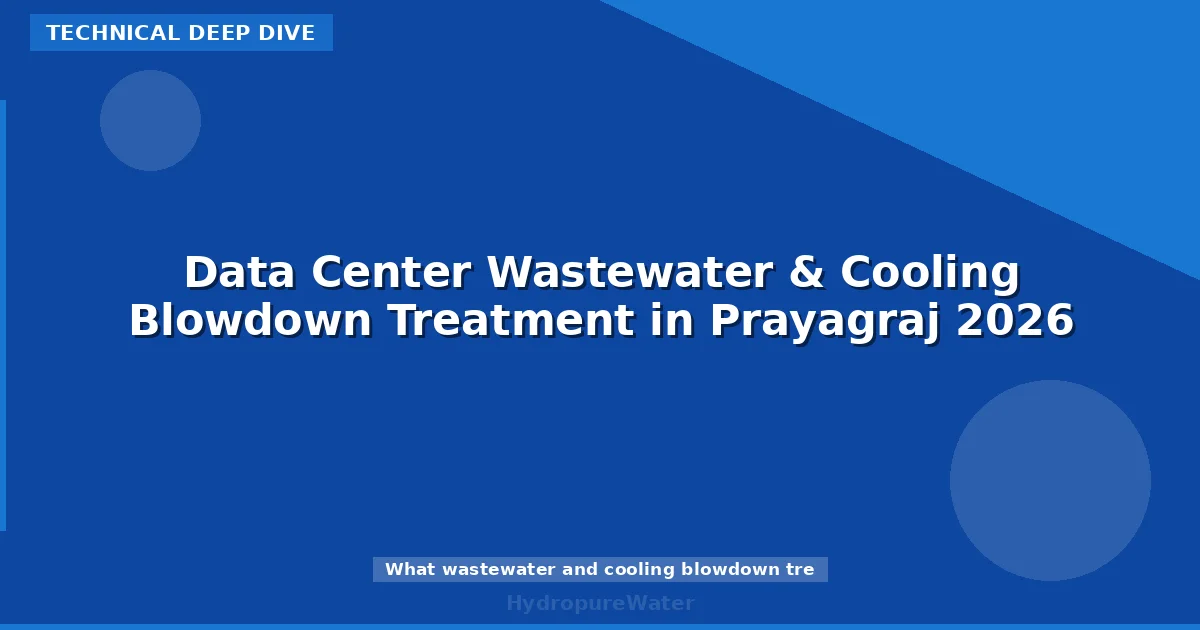 Data Center Wastewater & Cooling Blowdown Treatment in Prayagraj 2026