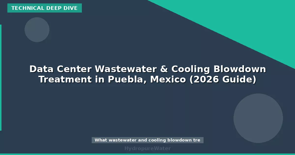 Data Center Wastewater & Cooling Blowdown Treatment in Puebla, Mexico (2026 Guide)