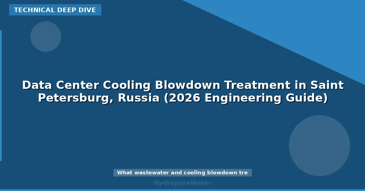 Data Center Cooling Blowdown Treatment in Saint Petersburg, Russia (2026 Engineering Guide)