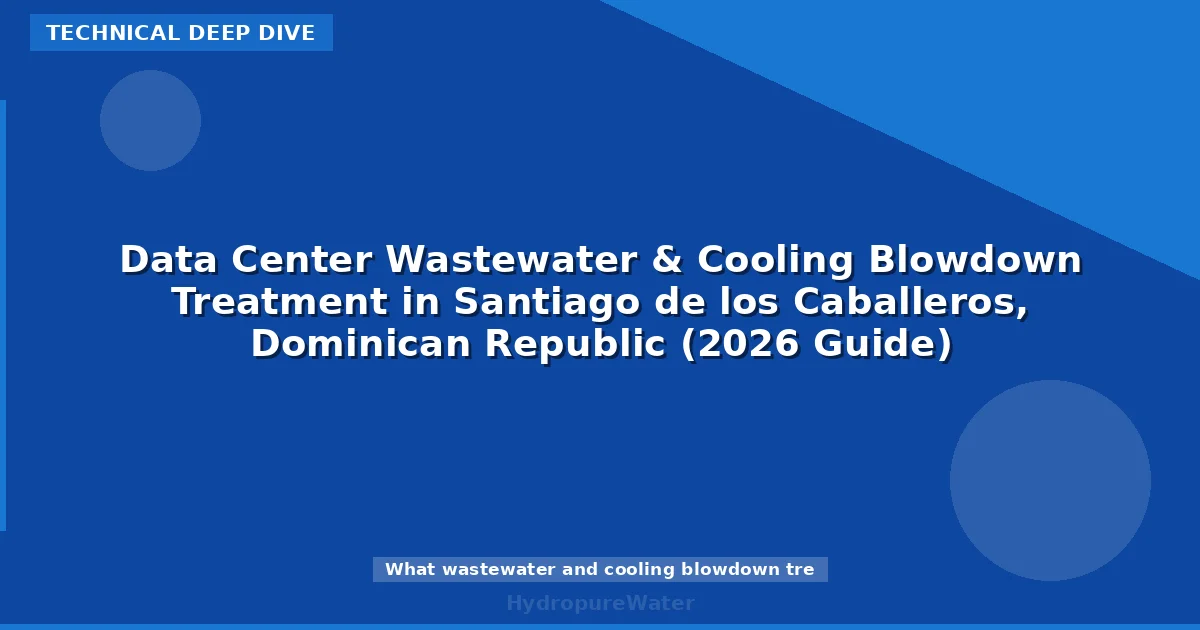 Data Center Wastewater & Cooling Blowdown Treatment in Santiago de los Caballeros, Dominican Republic (2026 Guide)