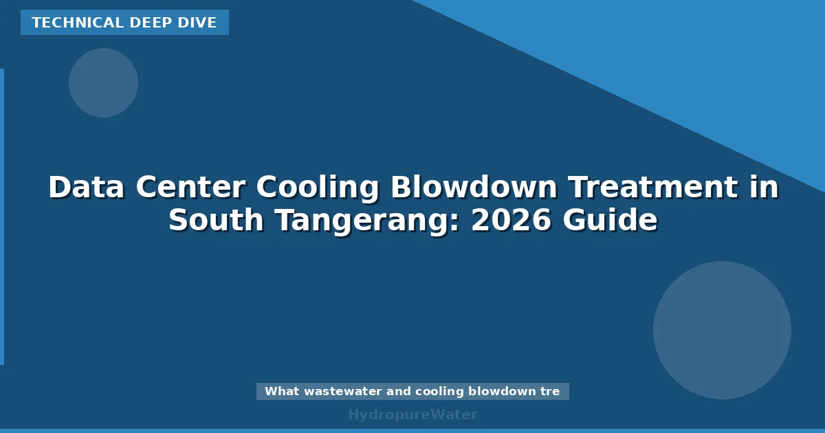 Data Center Cooling Blowdown Treatment in South Tangerang: 2026 Guide