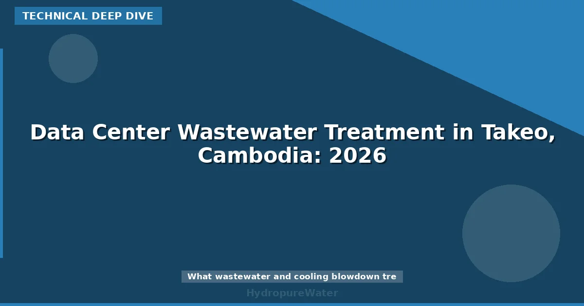 Data Center Wastewater Treatment in Takeo, Cambodia: 2026