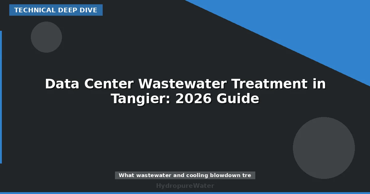 Data Center Wastewater Treatment in Tangier: 2026 Guide