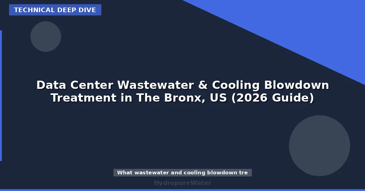 Data Center Wastewater & Cooling Blowdown Treatment in The Bronx, US (2026 Guide)