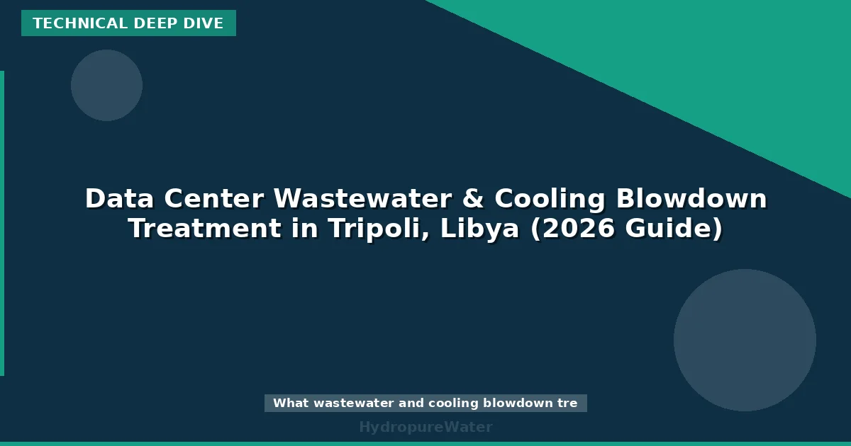 Data Center Wastewater & Cooling Blowdown Treatment in Tripoli, Libya (2026 Guide)