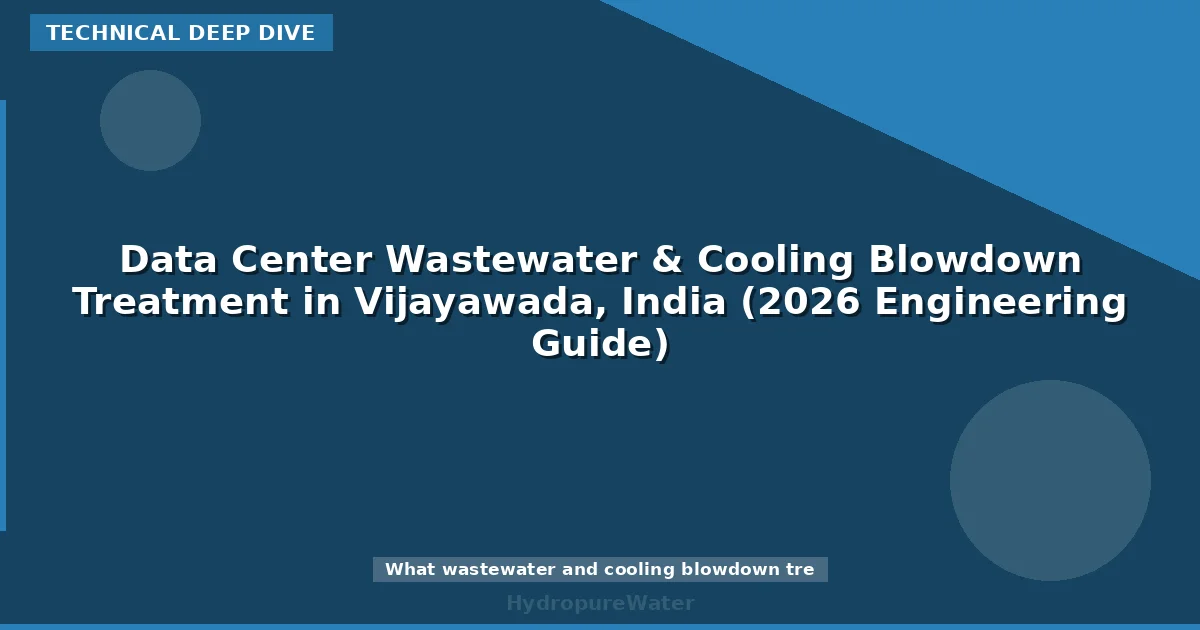 Data Center Wastewater & Cooling Blowdown Treatment in Vijayawada, India (2026 Engineering Guide)