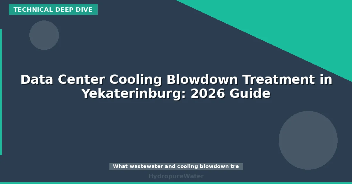 Data Center Cooling Blowdown Treatment in Yekaterinburg: 2026 Guide