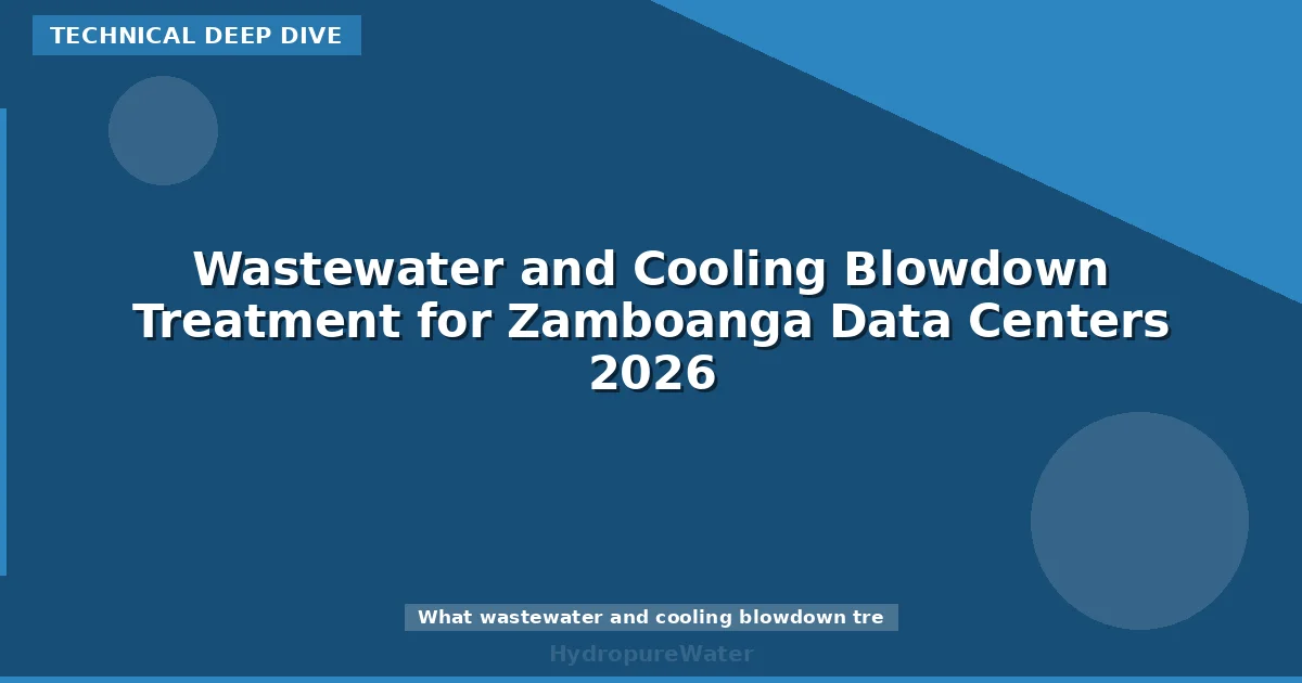 Wastewater and Cooling Blowdown Treatment for Zamboanga Data Centers 2026