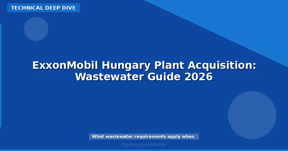 ExxonMobil Hungary Plant Acquisition: Wastewater Guide 2026