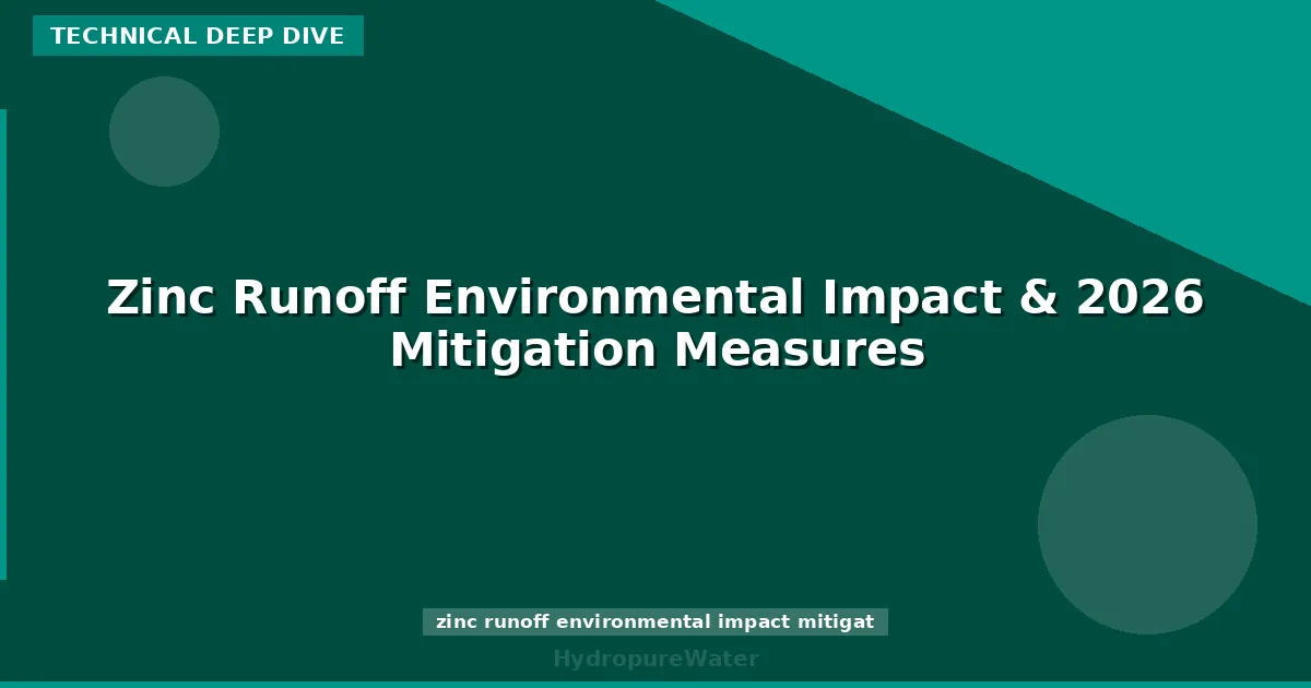 Zinc Runoff Environmental Impact & 2026 Mitigation Measures